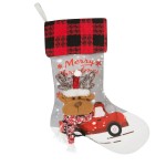 Skarpeta Świąteczna RENNE z trójwymiarową aplikacją z reniferem