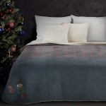 Koc w świąteczną kratę PETER miękki i puszysty