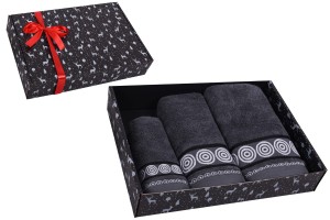 Ręczniki PREZENT komplet 3 szt. RONDO Święta 