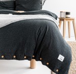 Pościel bawełniana SENNE MARZENIE Antracytowa 