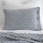 Poszewka na poduszkę Otulająca Szara