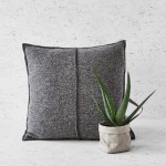 Poszewka na poduszkę Mała Wełniana Szara