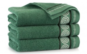 Ręcznik z bawełny egipskiej Rondo 2 Zielony